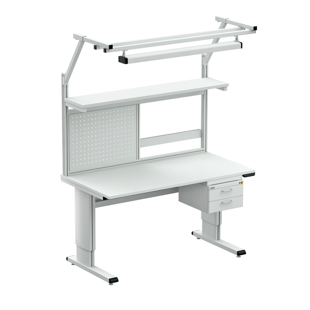 TRESTON Arbeitstisch, Typ WB, höhenverstellbar, elektrisch, BxT 1.500 x 800 mm Produktabbildung Nr. 4: TRESTON Arbeitstisch, Typ WB, höhenverstellbar, elektrisch, BxT 1.500 x 800 mm