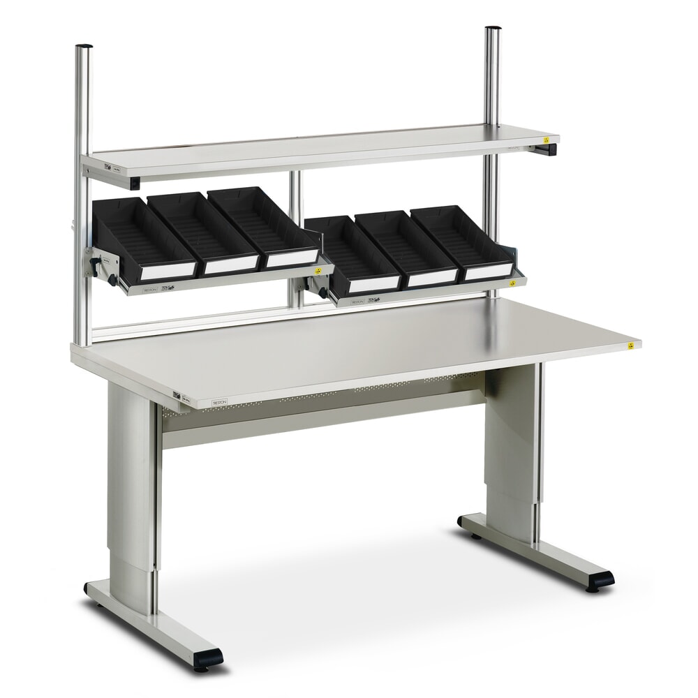 Produktabbildung Nr. 4: TRESTON WB-Arbeitstisch, ESD, manuell höhenverstellbar, BxT 1.800 x 800 mm