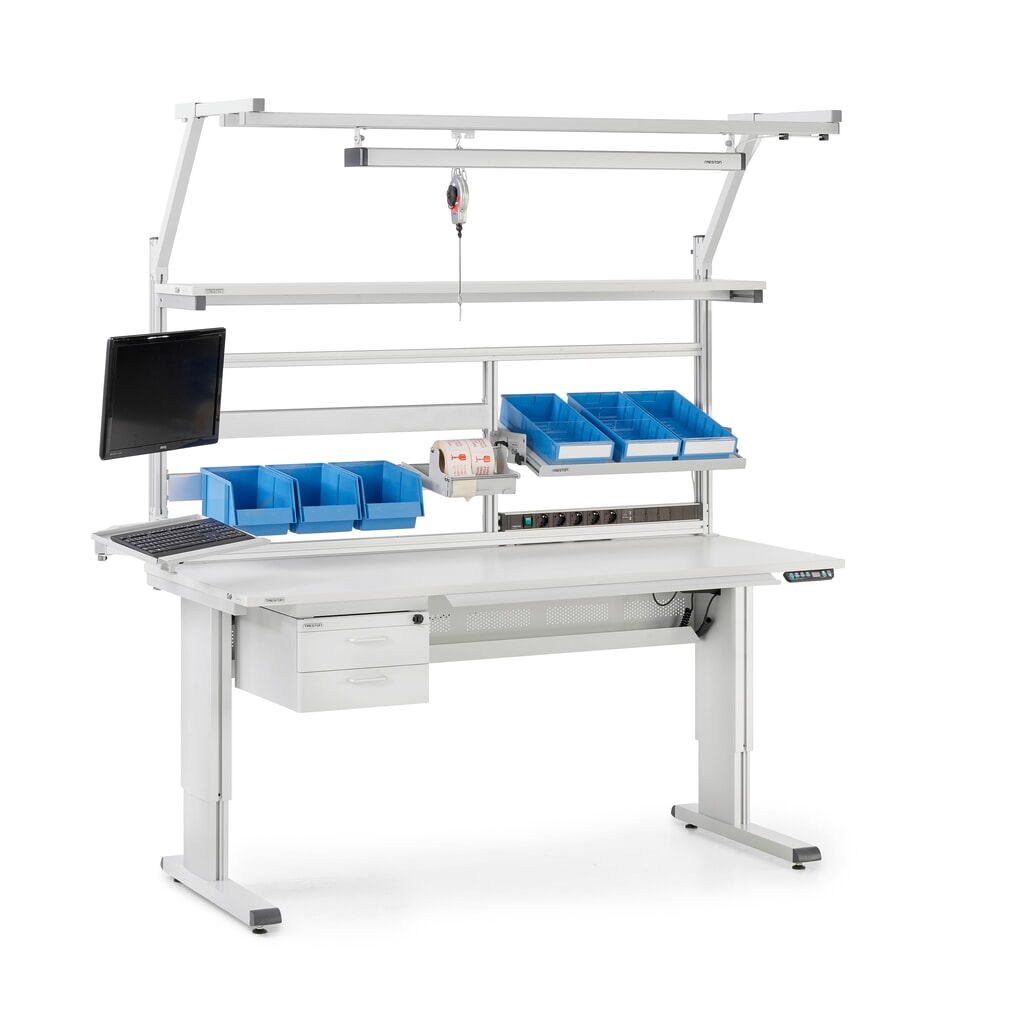 Produktabbildung Nr. 4: TRESTON Arbeitstisch, Typ WB, höhenverstellbar, elektrisch, BxT 1.800 x 800 mm