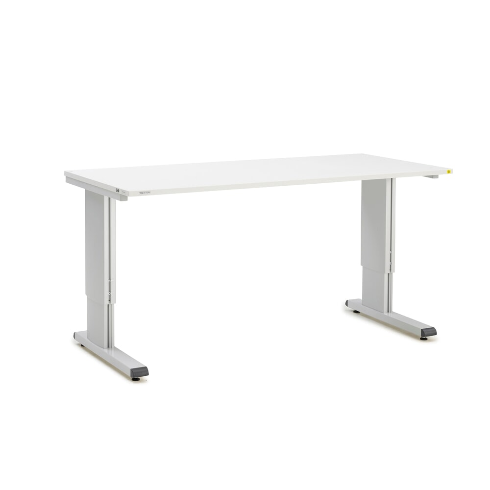 Produktabbildung: TRESTON WB-Arbeitstisch, ESD, manuell höhenverstellbar, BxT 1.800 x 800 mm