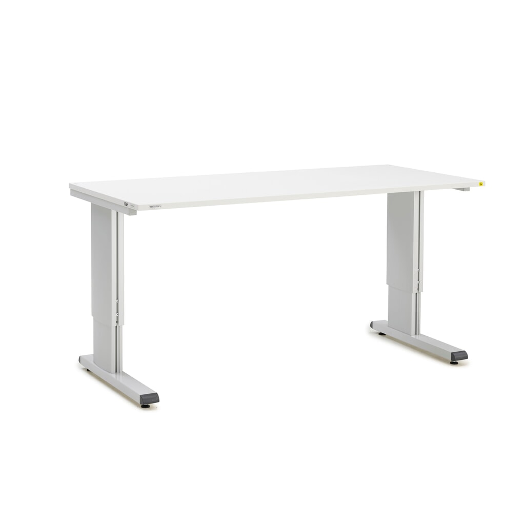Produktabbildung: TRESTON WB-Arbeitstisch, ESD, manuell höhenverstellbar, BxT 1.800 x 800 mm