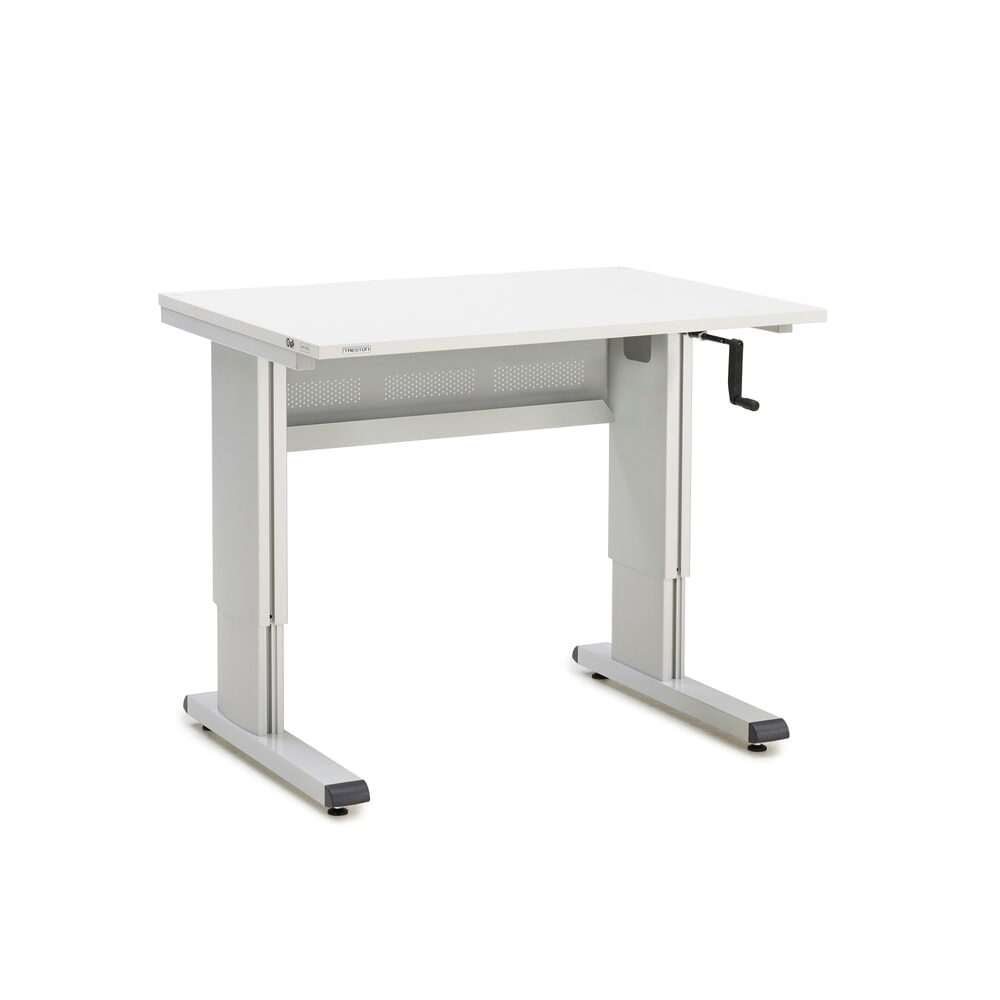 Produktabbildung: TRESTON Arbeitstisch, Typ WB, höhenverstellbar, Kurbel , BxT 1.073 x 800 mm