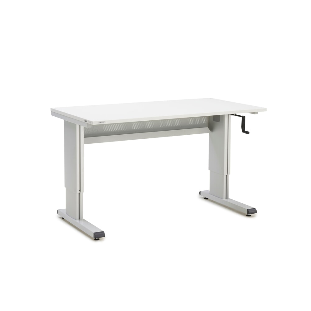 Produktabbildung: TRESTON Arbeitstisch, Typ WB, höhenverstellbar, Kurbel , BxT 1.500 x 800 mm