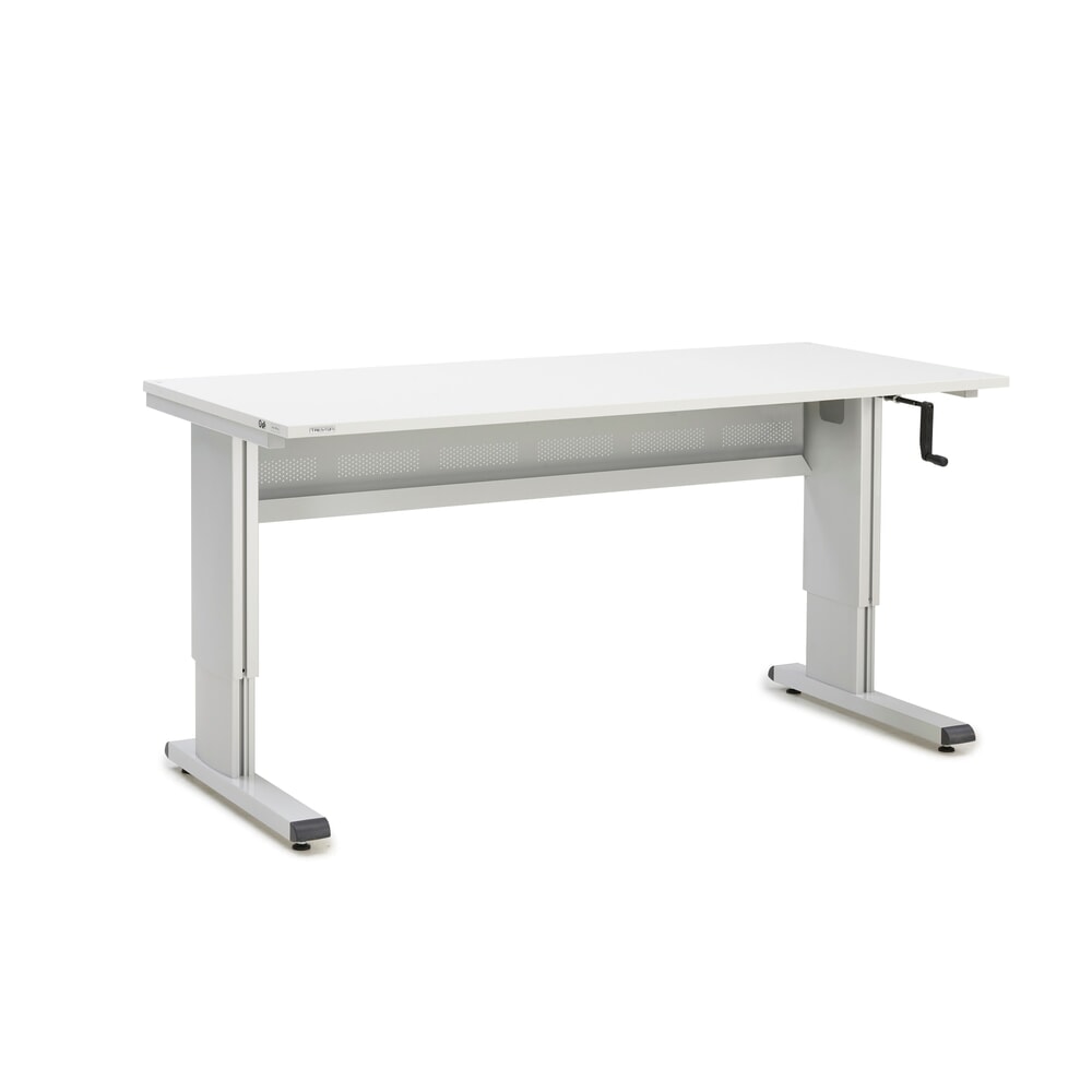 Produktabbildung: TRESTON Arbeitstisch, Typ WB, höhenverstellbar, Kurbel , BxT 1.800 x 800 mm
