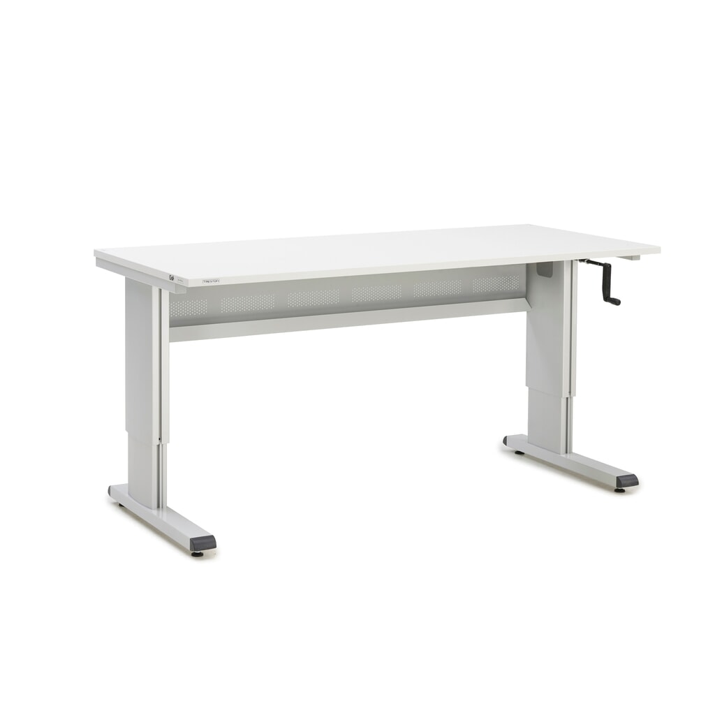 TRESTON Arbeitstisch, Typ WB, höhenverstellbar, Kurbel , BxT 1.800 x 800 mm Produktabbildung: TRESTON Arbeitstisch, Typ WB, höhenverstellbar, Kurbel , BxT 1.800 x 800 mm
