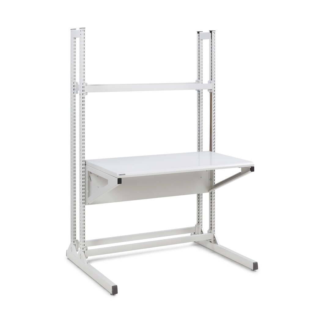 Produktabbildung: TRESTON Arbeitstisch Quick Edge, manuell höhenverstellbar, BxT 1.150 x 700 mm