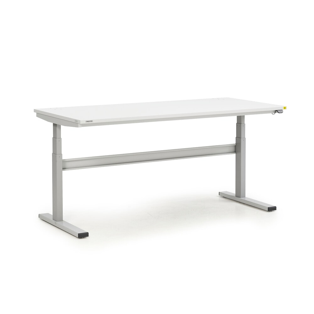 Produktabbildung: TRESTON TED-Arbeitstisch, ESD, elektrisch höhenverstellbar, HxBxT 630-1.270 x 1.800 x 800 mm