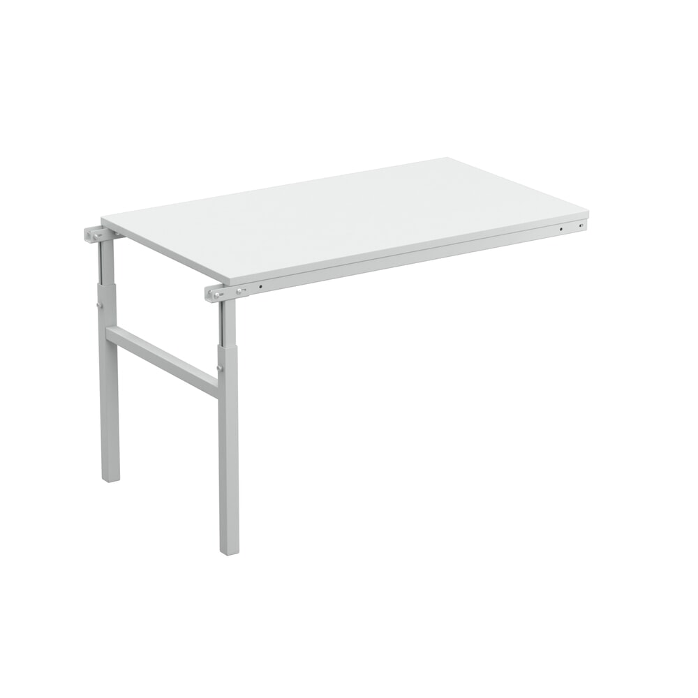 Produktabbildung: Anbautisch für TRESTON Arbeitsplatzsystem, höhenverstellbar, TK 150 kg, BxT 1.000 x 700 mm