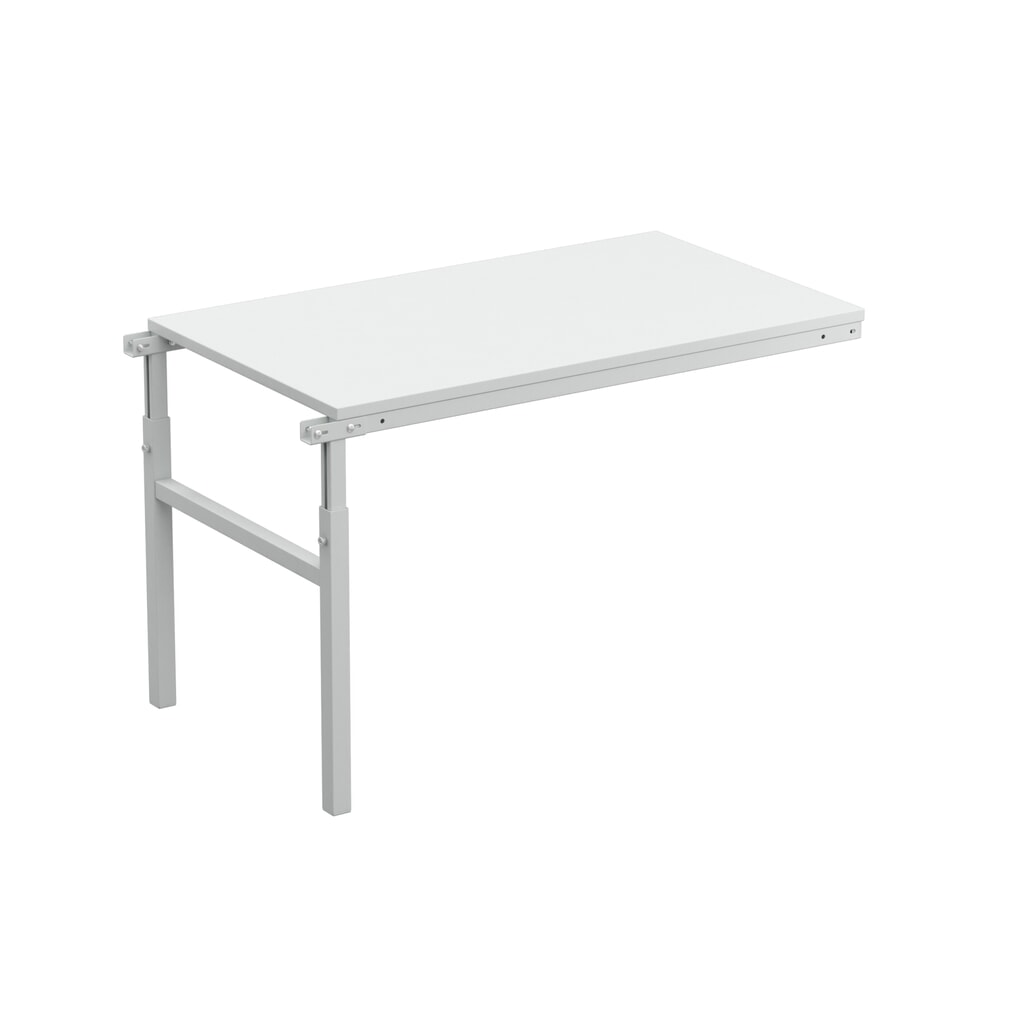 Produktabbildung: Anbautisch für TRESTON Arbeitsplatzsystem, höhenverstellbar, TK 150 kg, BxT 1.000 x 700 mm