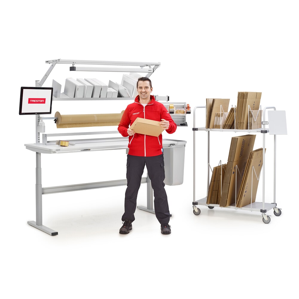 Produktabbildung Nr. 5: TRESTON TED-Arbeitstisch, ESD, elektrisch höhenverstellbar, HxBxT 630-1.270 x 1.100 x 800 mm