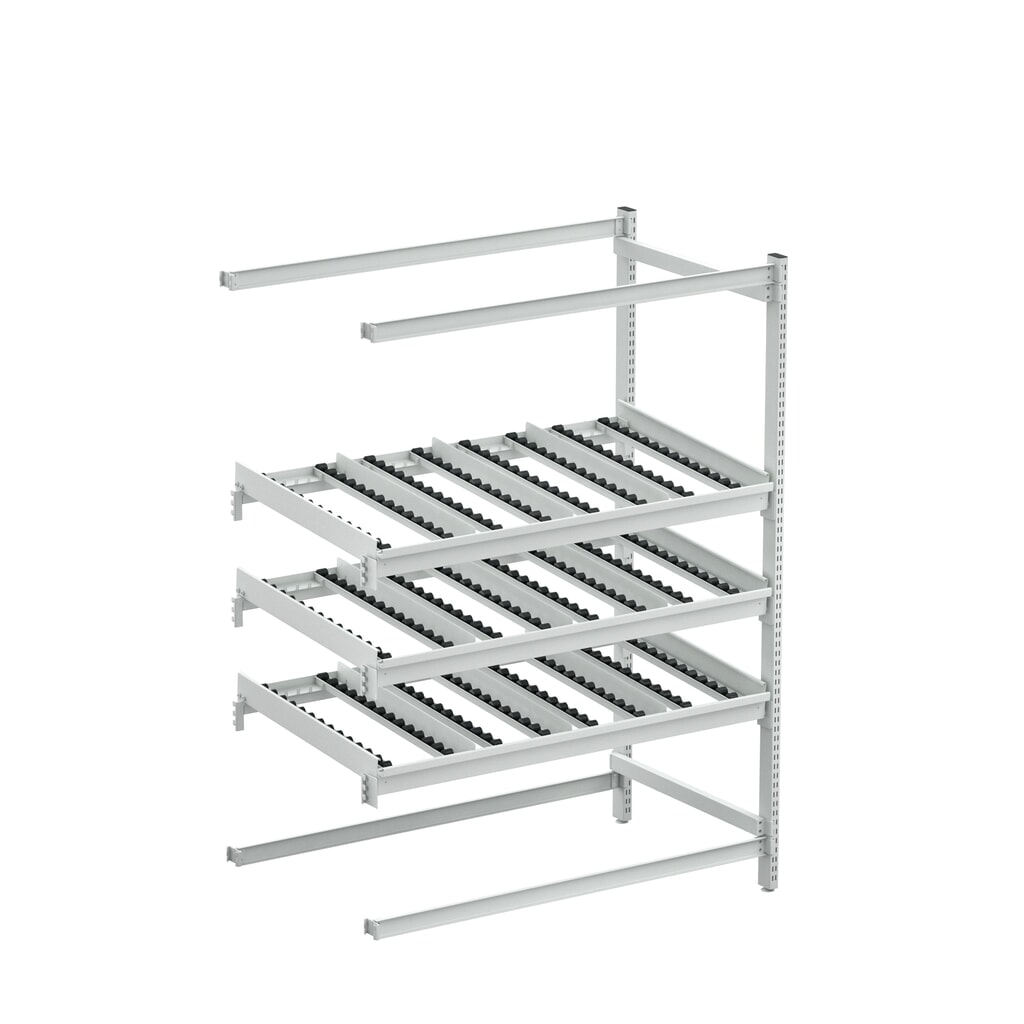 Produktabbildung: Seitliches Verlängerungsgestell für TRESTON Bereitstellregal FIFO, ESD, HxBxT 1.860 x 1.385 x 805 mm