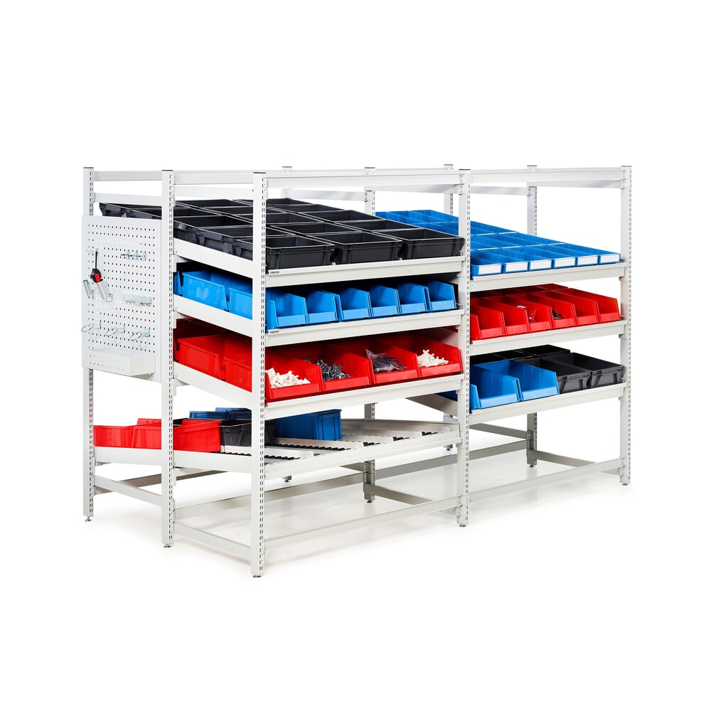 Produktabbildung Nr. 4: Hinteres Verlängerungsgestell für TRESTON Bereitstellregal FIFO, ESD, HxBxT 1.860 x 1.385 x 735 mm