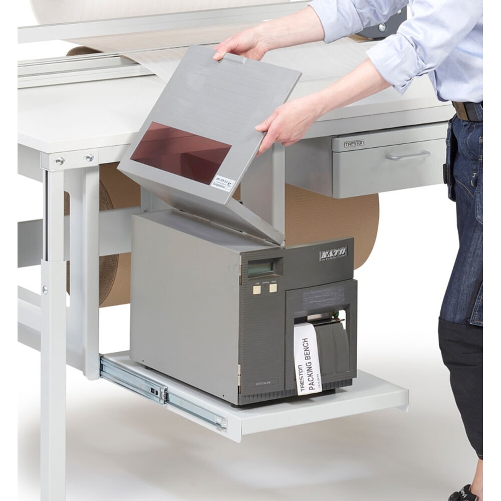 Produktabbildung Nr. 3: TRESTON ausziehbarer Stahlboden für Drucker, HxBxT 515 x 500 x 510 mm