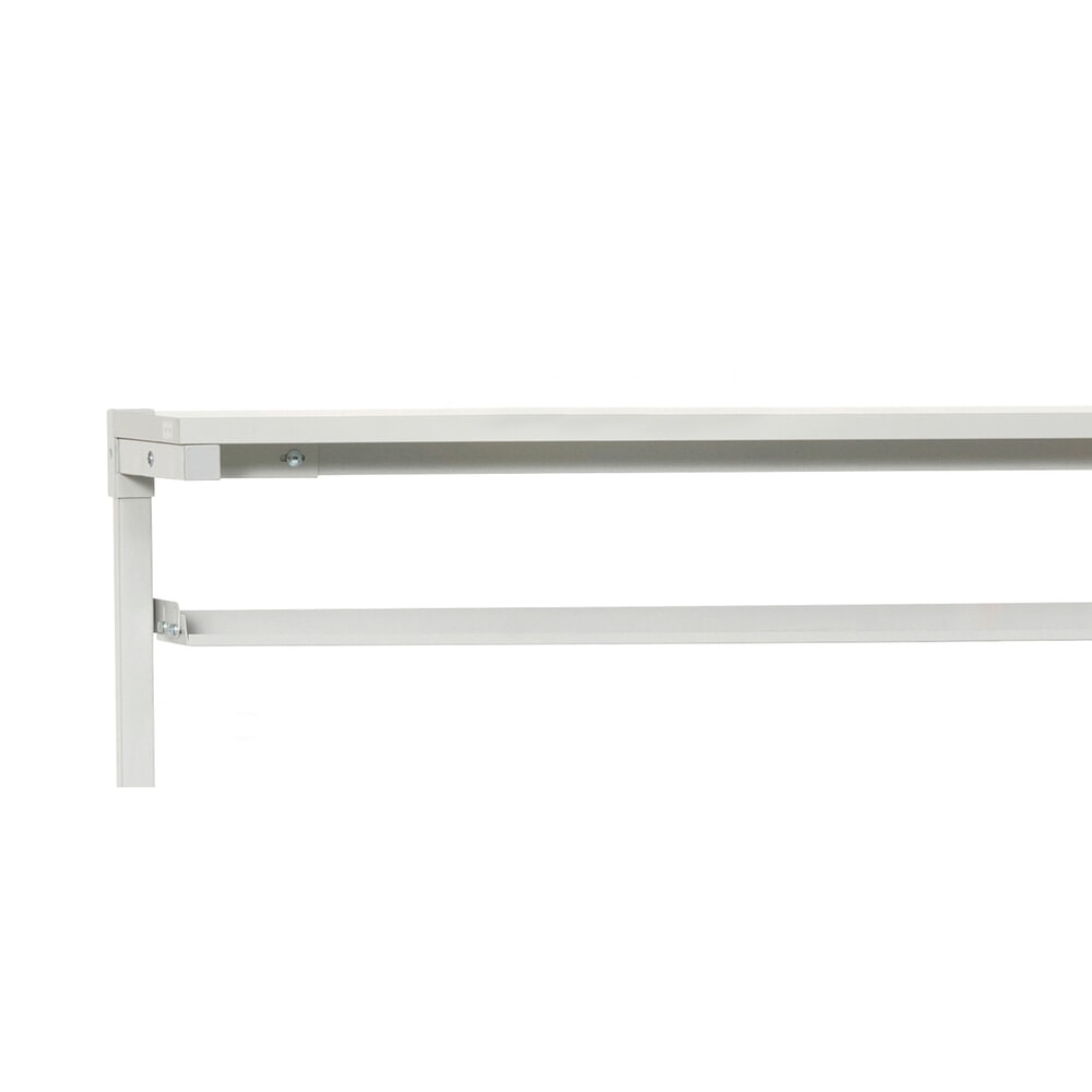 Produktabbildung: Ablagebord für TRESTON Sichtlagerkästen, BxT 1.119 x 145 mm, für Tischbreite 1.200 mm