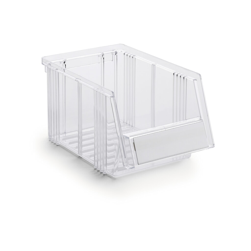 Produktabbildung: TRESTON Sichtlagerkästen, transparent, HxBxT 130 x 149 x 250 mm