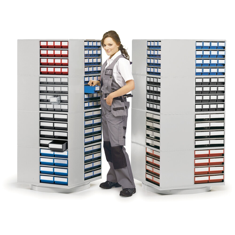 Produktabbildung Nr. 4: TRESTON Leer-Drehständer für Schubladenmagazine, HxBxT 1.680 x 700 x 700 mm