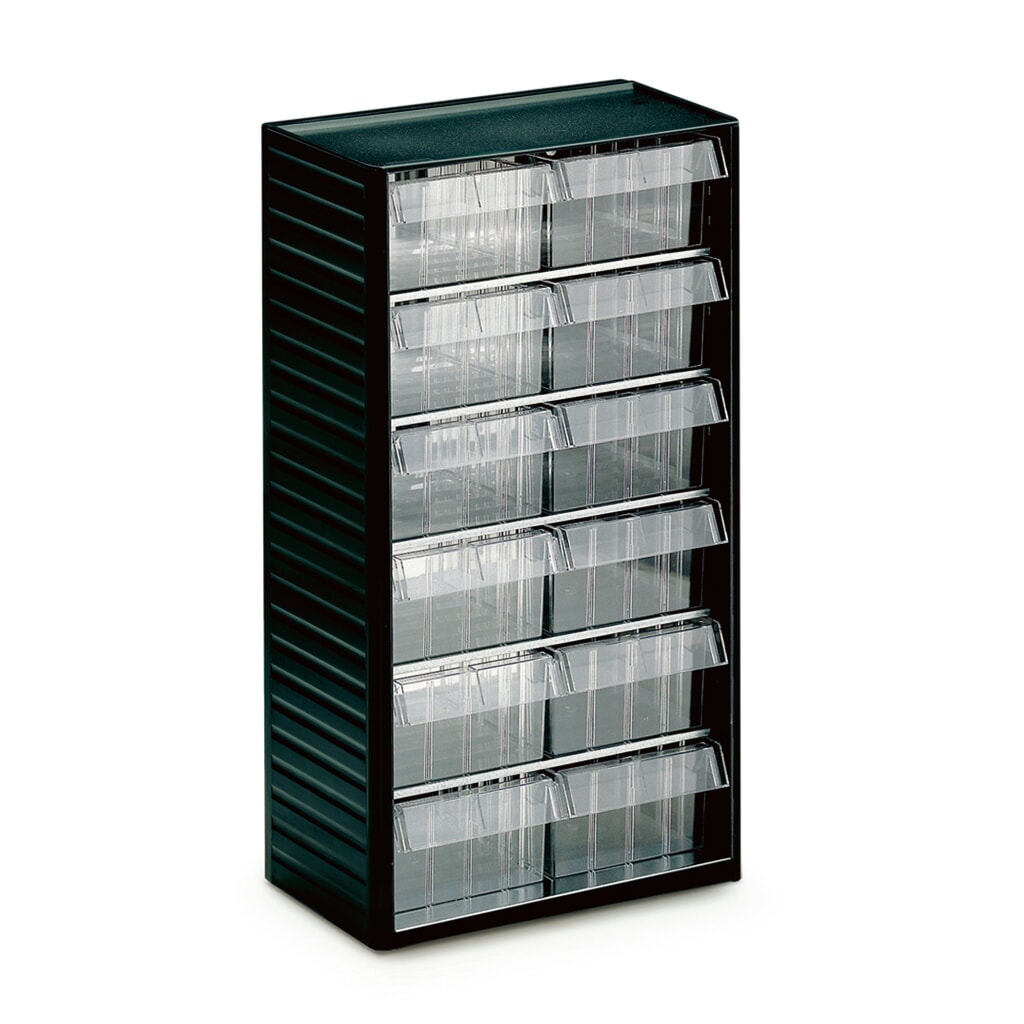 TRESTON Kleinteilemagazin Premium, Höhe 550 mm, 12 Schubladen Produktabbildung: TRESTON Kleinteilemagazin Premium, Höhe 550 mm, 12 Schubladen