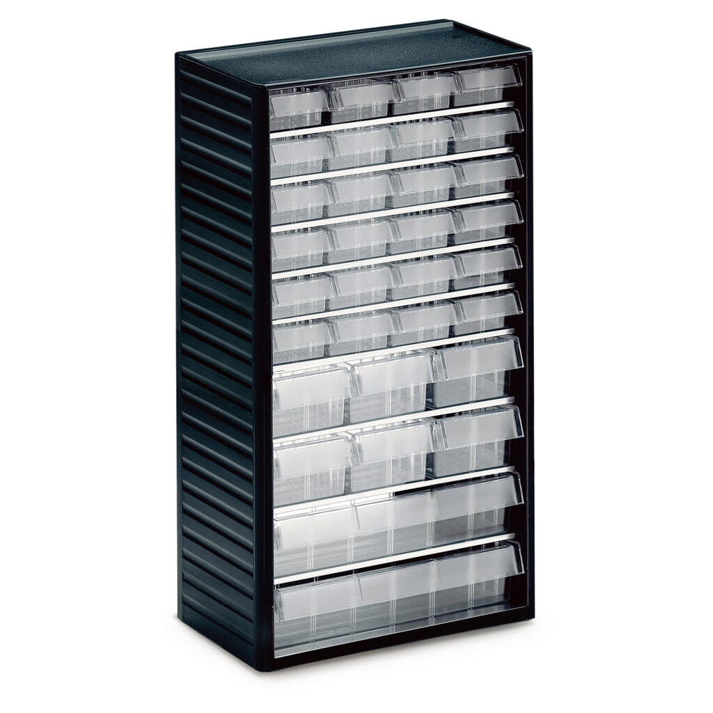 Produktabbildung: TRESTON Kleinteilemagazin Premium, Höhe 550 mm, 32 Schubladen
