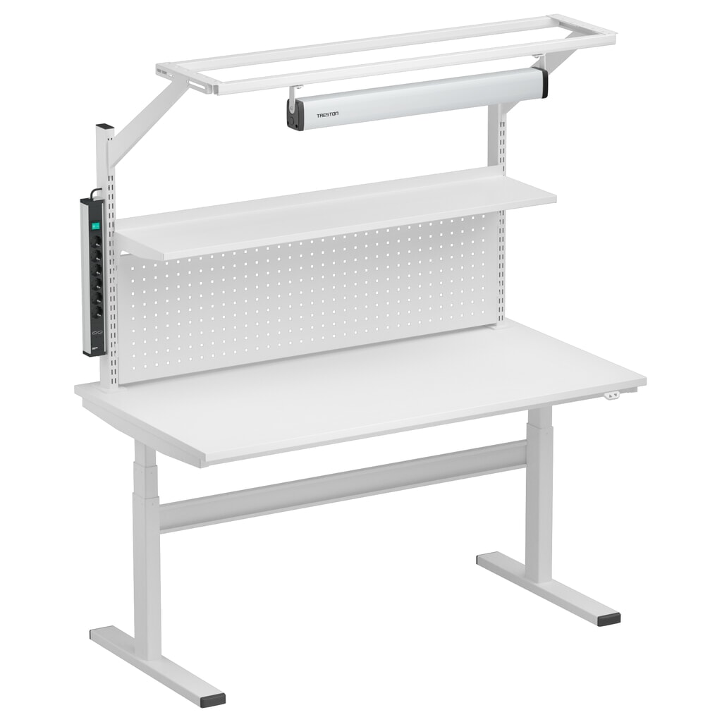 Produktabbildung Nr. 5: Rasterrohre für TRESTON TED-Arbeitstisch, mit Flansch, Höhe 790 mm, 2 Stk/VE