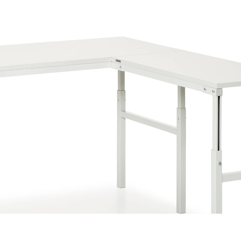 Winkel-Anbautisch für TRESTON Arbeitsplatzsystem, höhenverstellbar, TK 150 kg, BxT 1.000 x 500 mm Produktabbildung Nr. 3: Winkel-Anbautisch für TRESTON Arbeitsplatzsystem, höhenverstellbar, TK 150 kg, BxT 1.000 x 500 mm