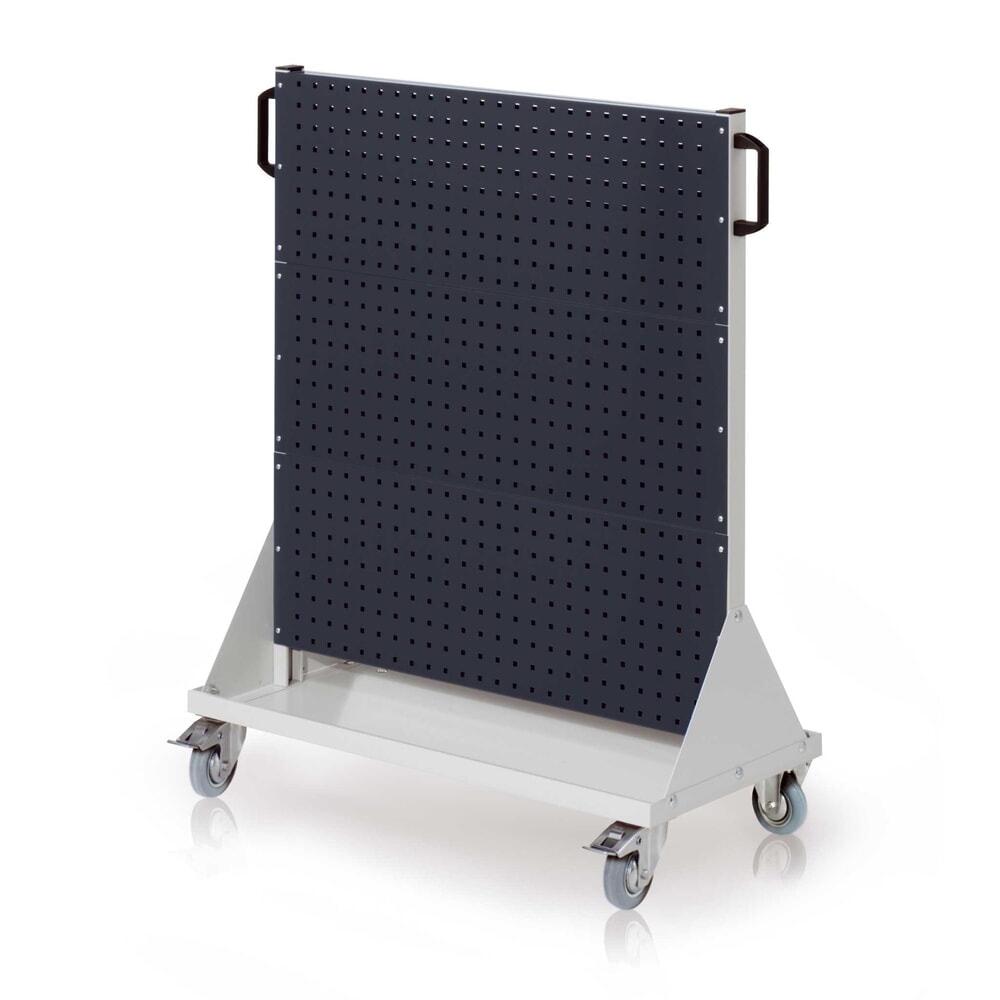 Produktabbildung: Kappes Rastermobil-Rollwagen, HxBxT 1230 mm x 1000 mm x 500 mm, 6 Lochplatten, lichtgrau/anthrazitgrau
