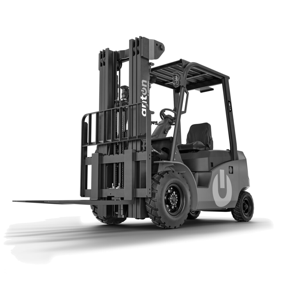Produktabbildung: AntOn by Jungheinrich Elektro-Stapler CBH 3.5 mit Zweifach-Teleskop-Hubgerüst, Hubhöhe 3300 mm, Tragfähigkeit 3500 kg, inklusive externem Ladegerät 80 V, 60 A, CEE, 5-pin