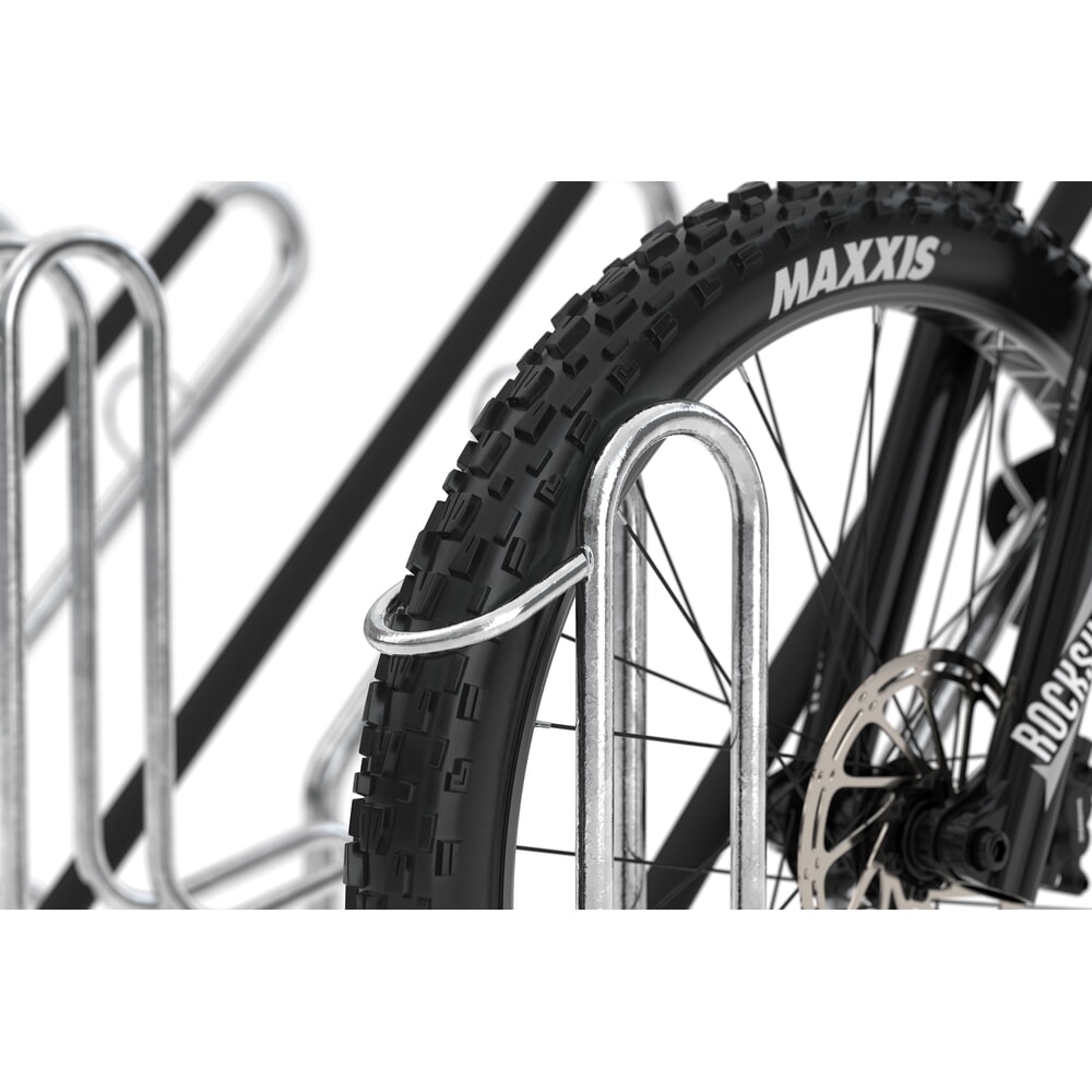 Produktabbildung Nr. 5: wsm® Fahrradüberdachung Economy Köln, ESG-Verglasung, Fahrradparksystem 4702 XBF, für 4 Fahrräder, HxBxT 2440 mm x 2165 mm x 2165 mm
