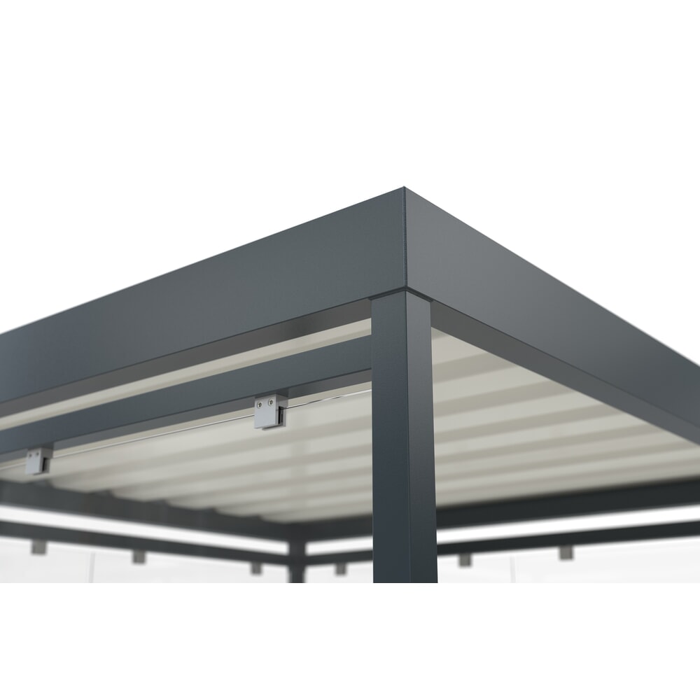 Produktabbildung Nr. 10: wsm® Fahrradüberdachung Economy Köln, ESG-Verglasung, Fahrradparksystem 4702 XBF, für 4 Fahrräder, HxBxT 2440 mm x 2165 mm x 2165 mm