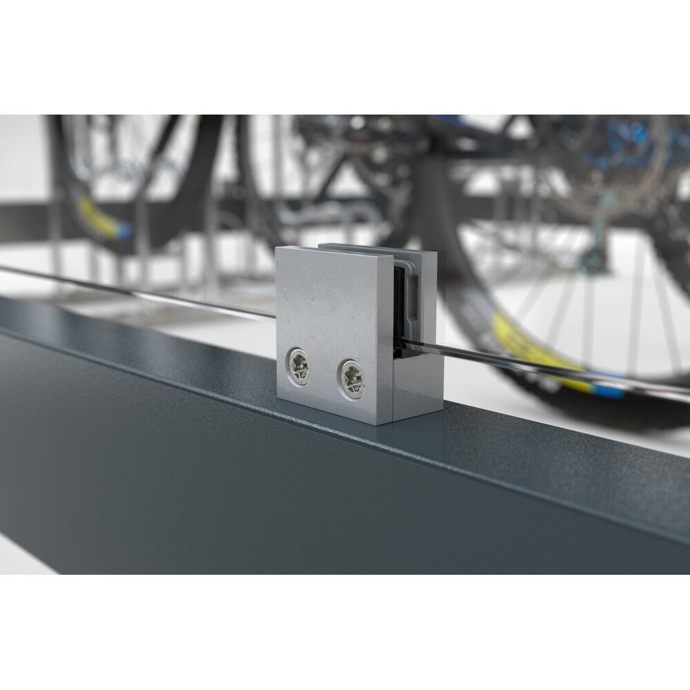 Produktabbildung Nr. 11: wsm® Fahrradüberdachung Economy Köln, ESG-Verglasung, Fahrradparksystem 4702 XBF, für 4 Fahrräder, HxBxT 2440 mm x 2165 mm x 2165 mm