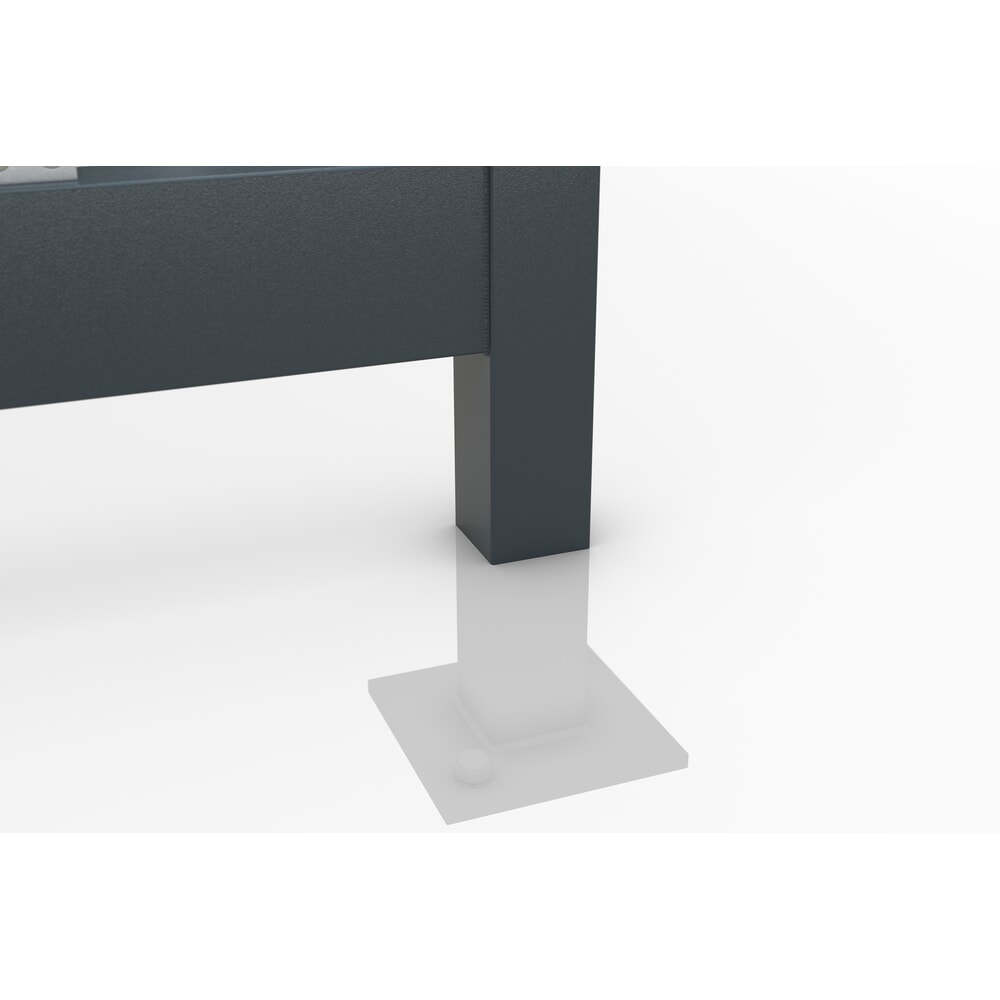 Produktabbildung Nr. 5: wsm® Raucherunterstand Economy Köln, ESG-Verglasung, Bausatz, HxBxT 2440 mm x 2165 mm x 2165 mm