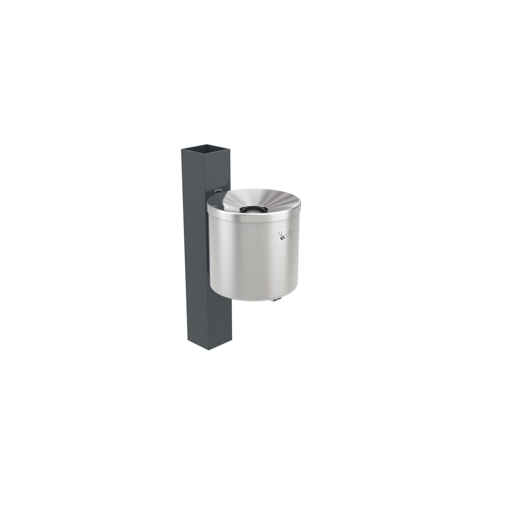 Produktabbildung Nr. 3: wsm® Raucherunterstand Professional Köln, ESG-Verglasung, integrierte Beleuchtung, Bausatz, HxBxT 2440 mm x 2165 mm x 2165 mm
