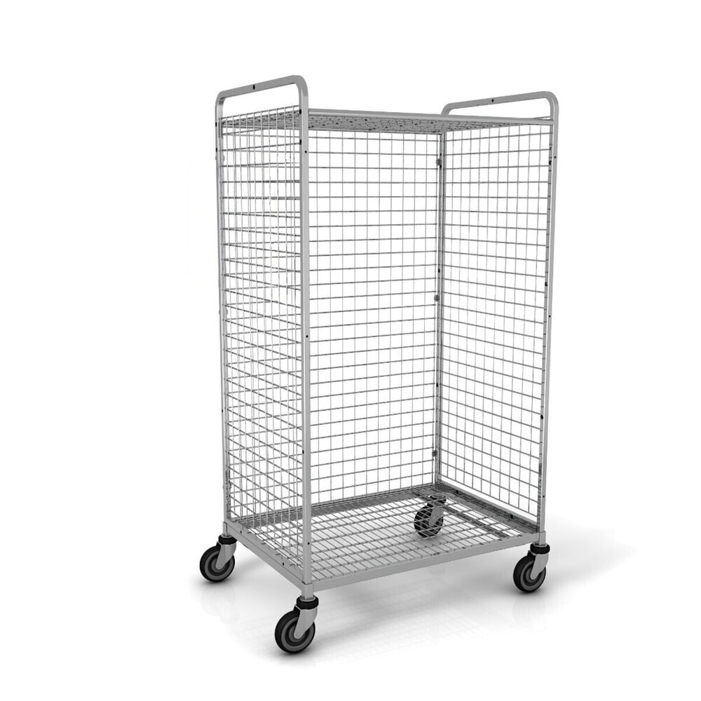 Produktabbildung: Ameise® Kommissionierwagen AK-L, 3 Gitterwände, inkl. 1 Zwischenboden, HxBxT 1.625 x 660 x 935 mm