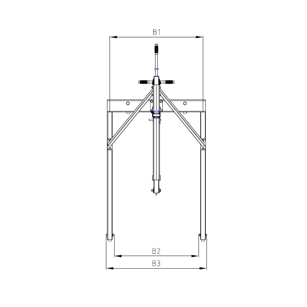 Produktabbildung Nr. 3: Steinbock® Werkstattkran, Zwei-Wege-Pumpe, TK 500 kg