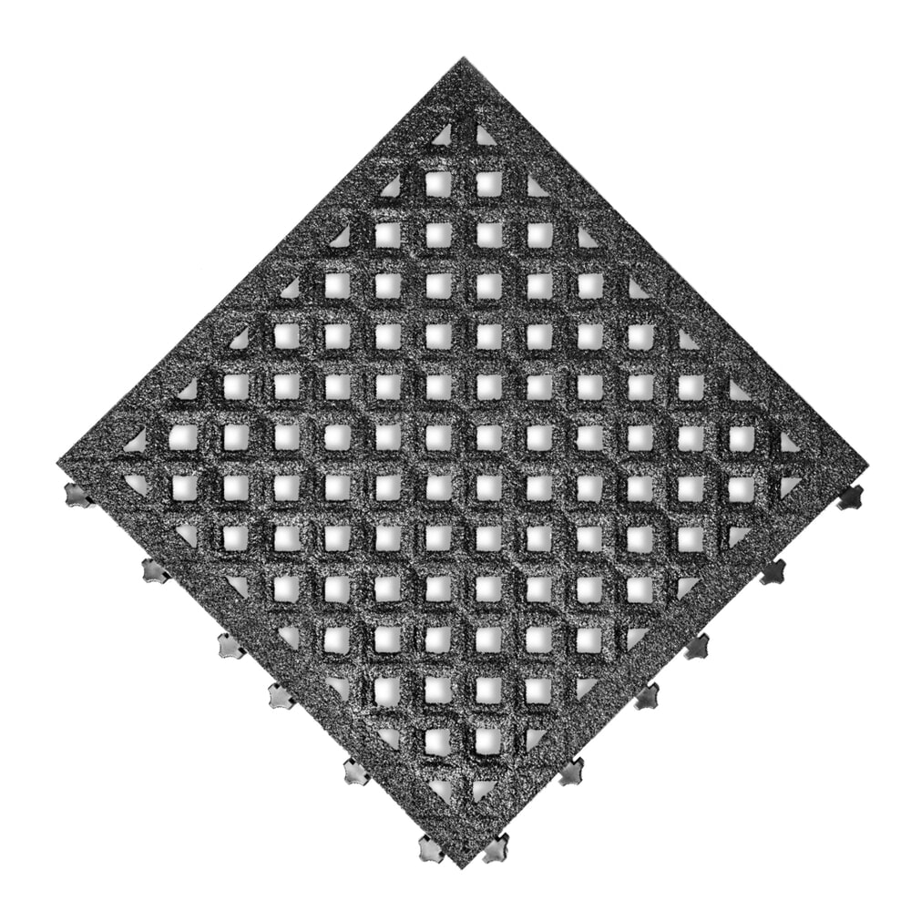 Produktabbildung: REBOURNE® Anti-Ermüdungsmatte H4, Antirutsch, gelochte Oberfläche, modulare Kachel, BxL 460 mm x 460 mm