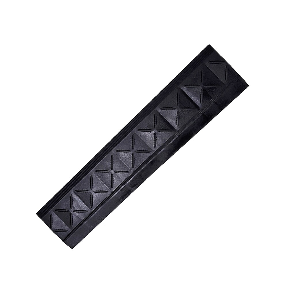 Produktabbildung: Sicherheits-Randleiste für REBOURNE® Anti-Ermüdungsmatte H-Serie, ESD-Ausführung, weiblich, schwarz, BxL 100 mm x 460 mm