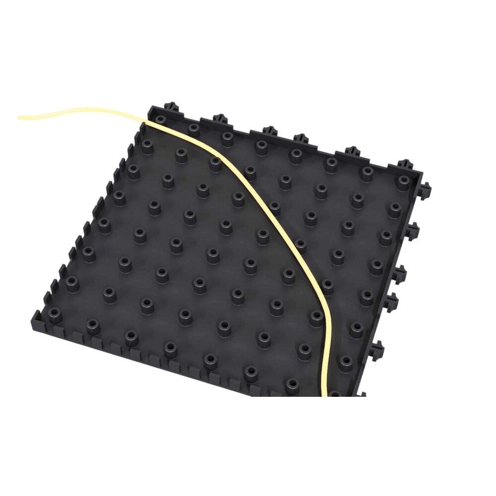 Produktabbildung Nr. 9: REBOURNE® Anti-Ermüdungsmatte H3, Antirutsch, Arbeitsplatz-Set mit 4 Randleisten, BxL 1120 mm x 1120 mm