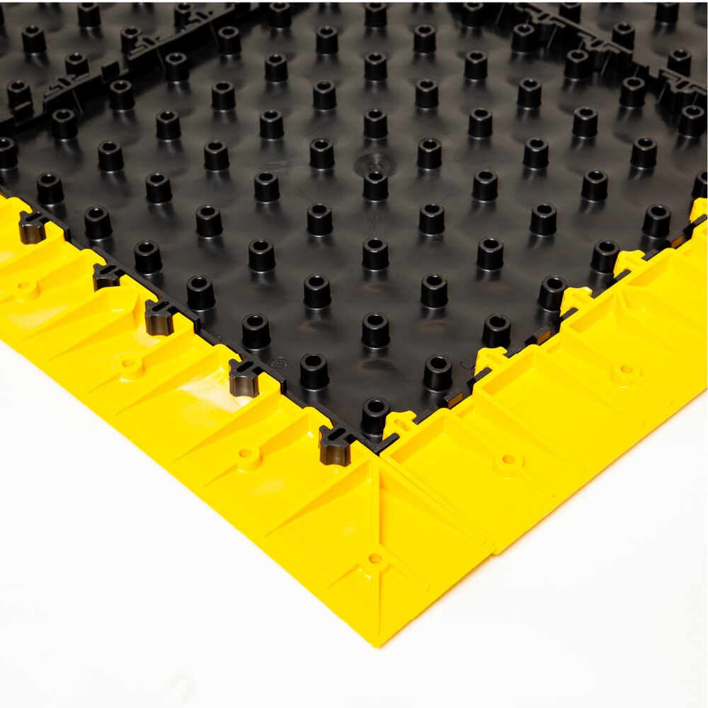 Produktabbildung Nr. 8: REBOURNE® Anti-Ermüdungsmatte H1, hochbelastbar, Arbeitsplatz-Set mit 4 Randleisten, BxL 1120 mm x 1120 mm