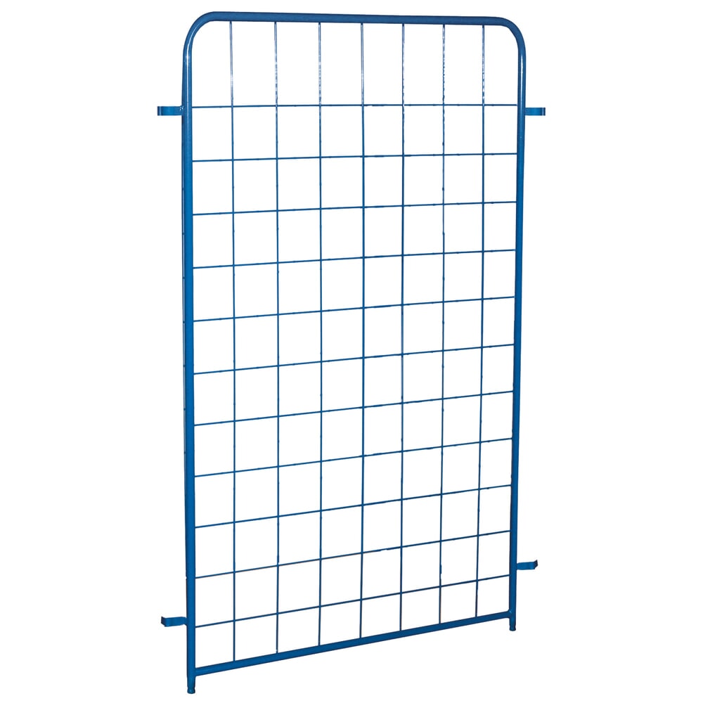 Produktabbildung: Längswand für VARIOfit® Paket- oder Etagenwagen, HxB 1525 mm x 820 mm, enzianblau, starr