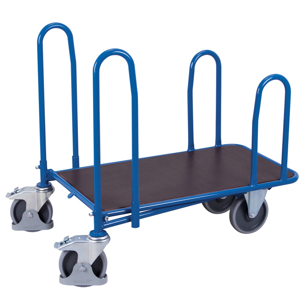 Produktabbildung Nr. 1: VARIOfit® C+C-Wagen, 4 Seitenbügel, HxBxT 955 mm x 950 mm x 640 mm, enzianblau