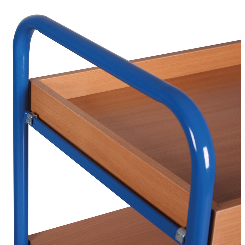 Produktabbildung Nr. 3: VARIOfit® Tischwagen, 1 Boden, 1 Tablett, HxBxT 990 mm x 1060 mm x 600 mm, enzianblau