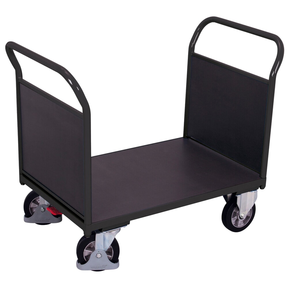 Produktabbildung Nr. 1: VARIOfit® Doppelstirnwandwagen, Siebdruckplatte, Tragfähigkeit 1000 kg, HxBxT 1015 mm x 1195 mm x 700 mm, anthrazitgrau