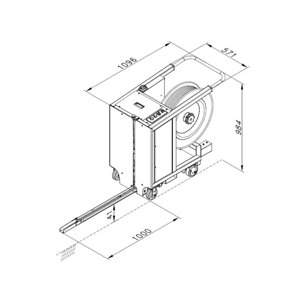 Produktabbildung Nr. 10: Palettenumreifungsmaschine TP-602 MV für Bandbreite 15,5 mm, halbautomatisch