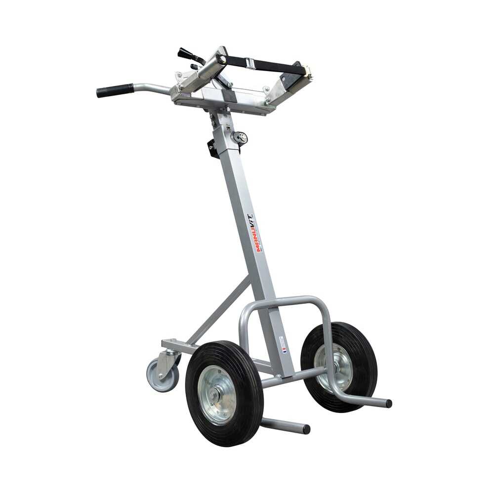 Produktabbildung Nr. 1: Manuvit Gasflaschenkarre mit Winde, automatischen Klemmbacken, Tragfähigkeit 150 kg, Flaschendurchmesser bis 300 mm