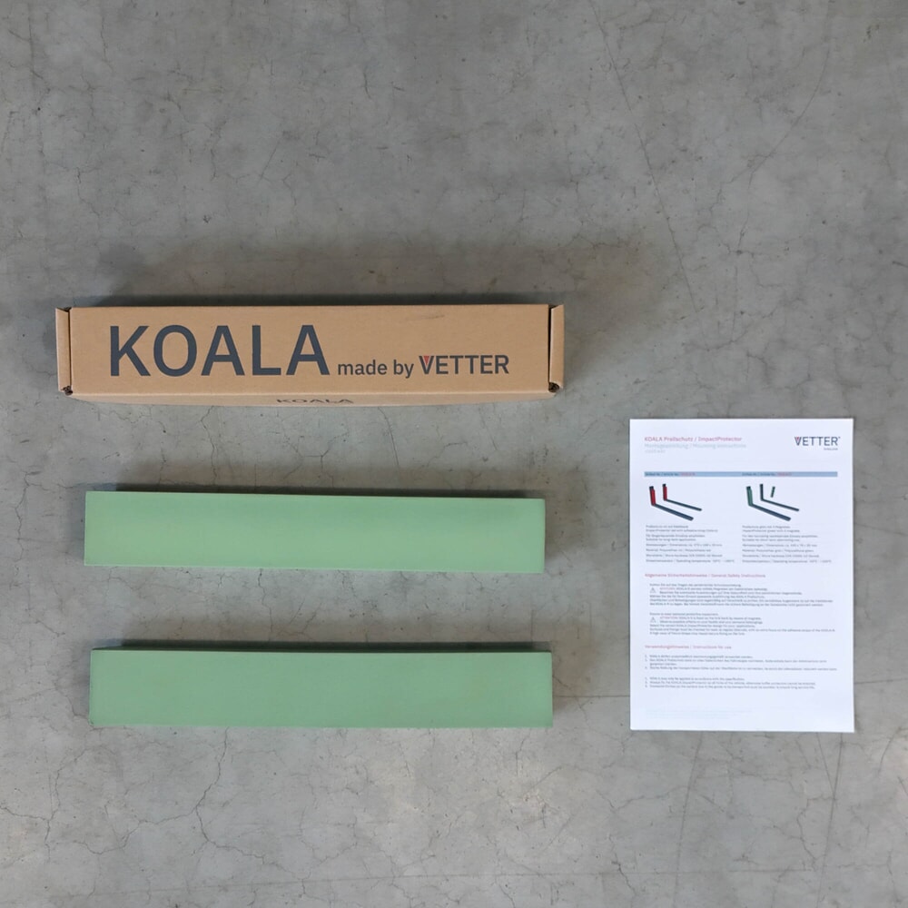 Produktabbildung Nr. 4: VETTER® Prall-Gabelschutz KOALA, für Gabelstapler, Klett, LxB 470 mm x 100 mm