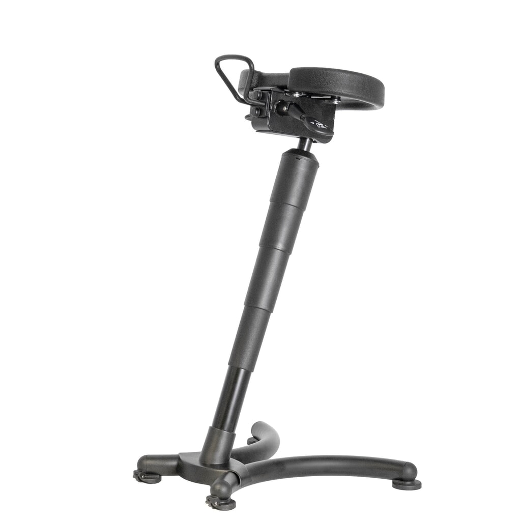 Produktabbildung Nr. 2: meychair Stehhilfe Futura Basic AF5, stufenlos höhenverstellbar, Stahlgestell, Polyurethan-Schaumsitz, Sitzhöhe 620 mm – 830 mm, Gleiter, Transportrollen
