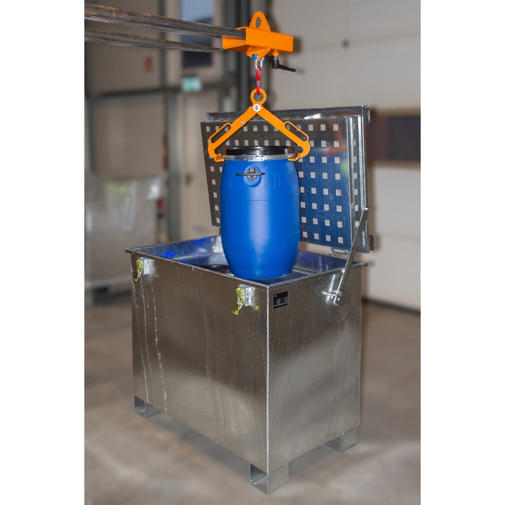 Bauer® Lithium-Ionen-Akku-Lagerbehälter LIL 340, feuerverzinkt Produktabbildung Nr. 2: Bauer® Lithium-Ionen-Akku-Lagerbehälter LIL 340, feuerverzinkt