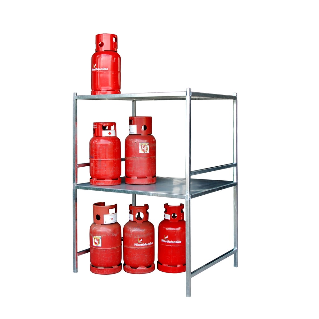 Produktabbildung Nr. 2: Bauer® Gestell für Gasflaschenlagerung, verzinkt