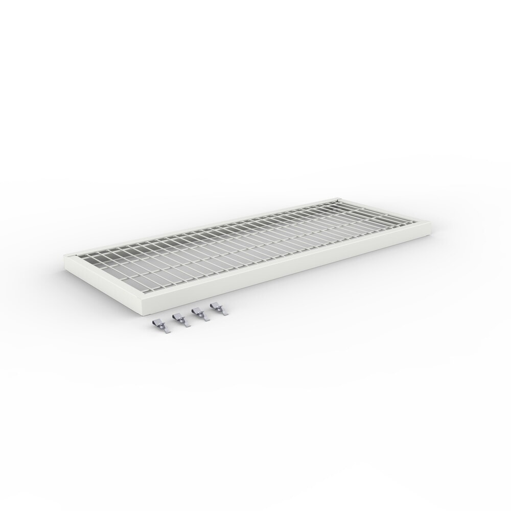 Produktabbildung: Drahtgitter-Fachboden für META Fachbodenregal CLIP S3, 150 kg Fachlast, verzinkt, BxT 1000 mm x 400 mm