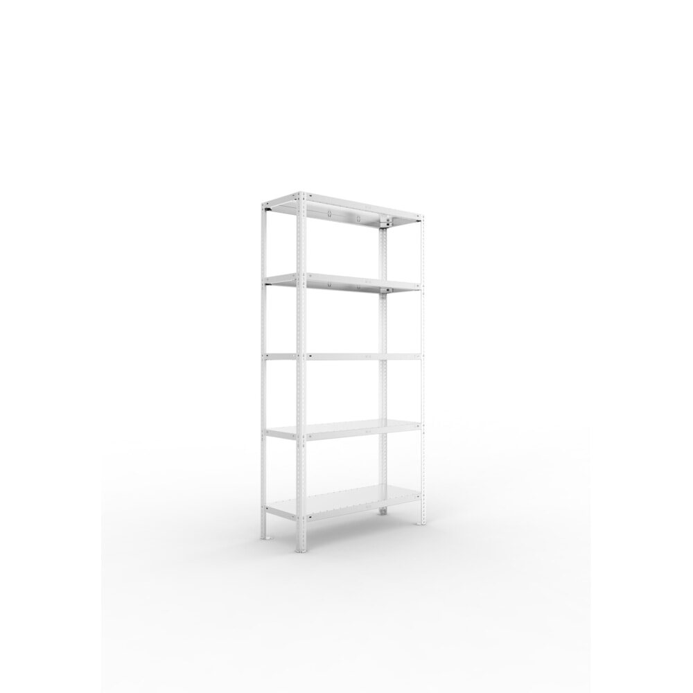 Produktabbildung: META Fachbodenregal FIX Grundregal, Fachlast 150 kg, 5 Fachböden, verzinkt, HxBxT 2000 mm x 1000 mm x 400 mm