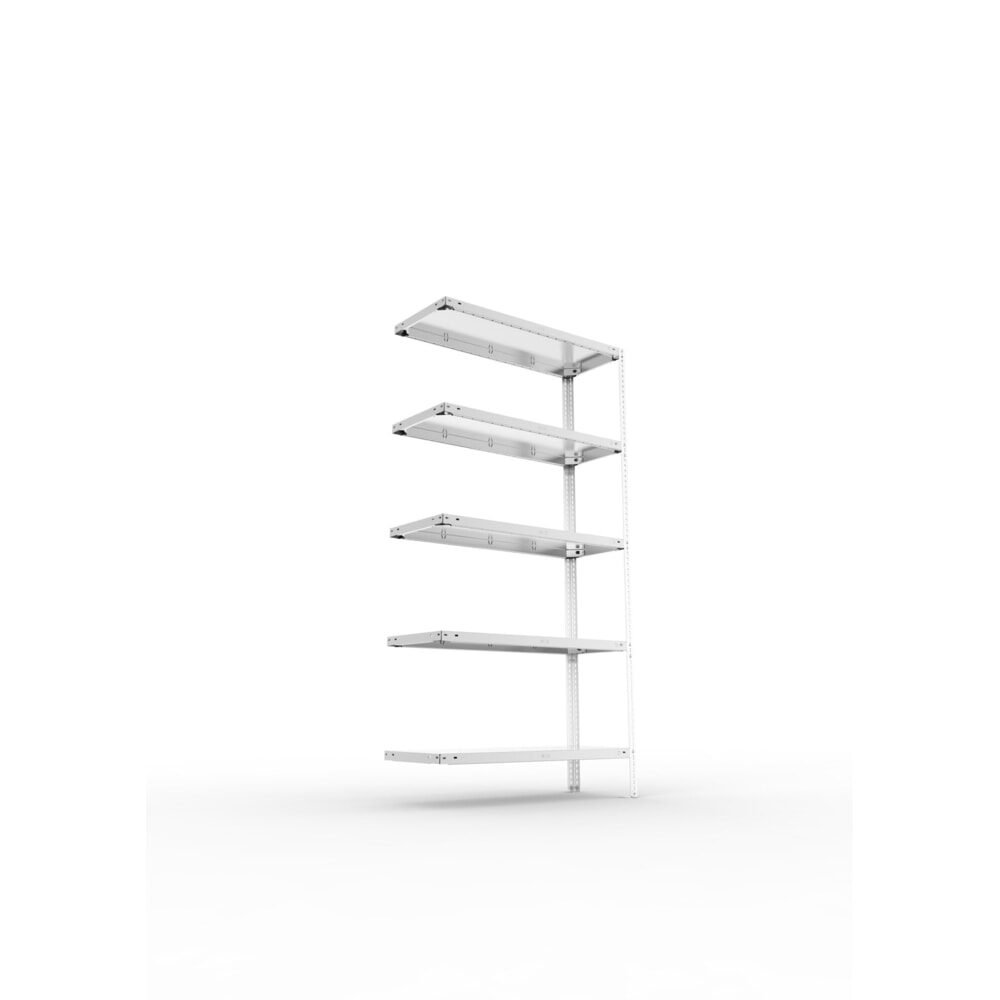 Produktabbildung Nr. 2: META Fachbodenregal FIX Anbaufeld, Fachlast 150 kg, 5 Fachböden, verzinkt, HxBxT 2000 mm x 1000 mm x 400 mm